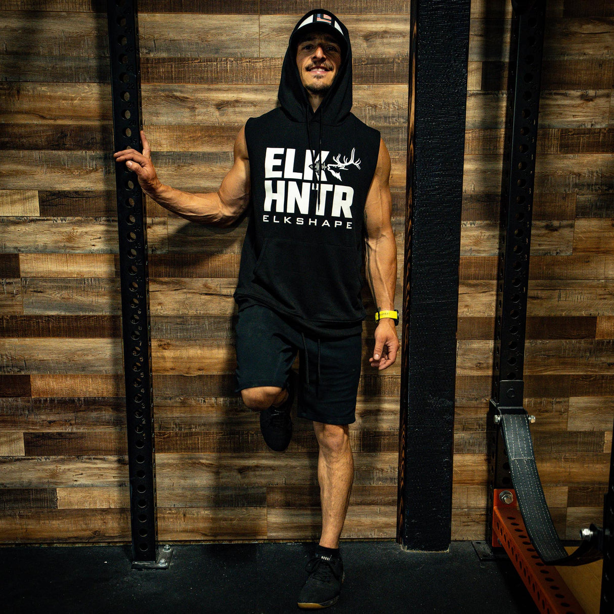 Sleeveless Hoodie - Black