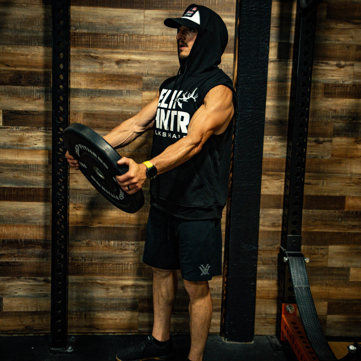 Sleeveless Hoodie - Black