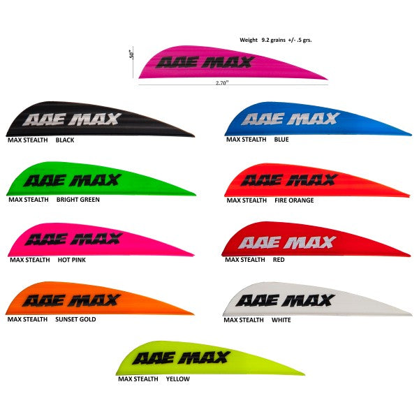 AAE Max Stealth 2.7"  Vanes (50 pk)