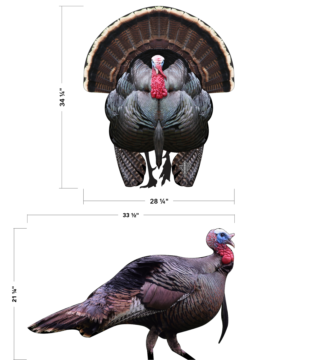 2D Tom Turkey Frontal & Broadside Targets Combo Pack