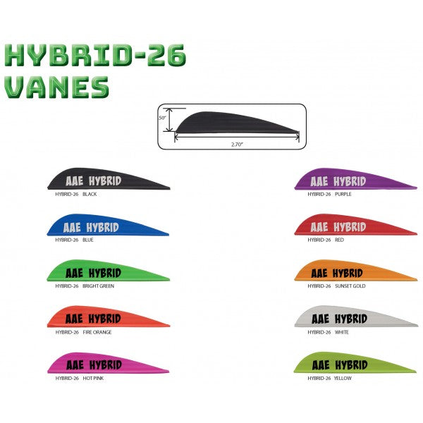 AAE Hybrid 2.6" Vanes (50 pk)