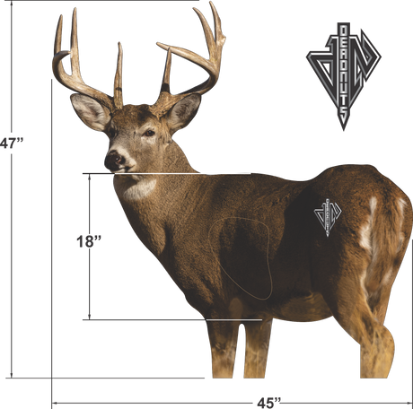 2D Whitetail "Willy" Quartering Away Target