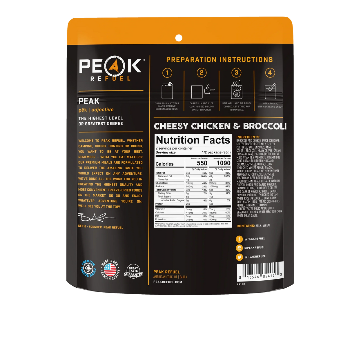 Peak Refuel PREMIUM Food
