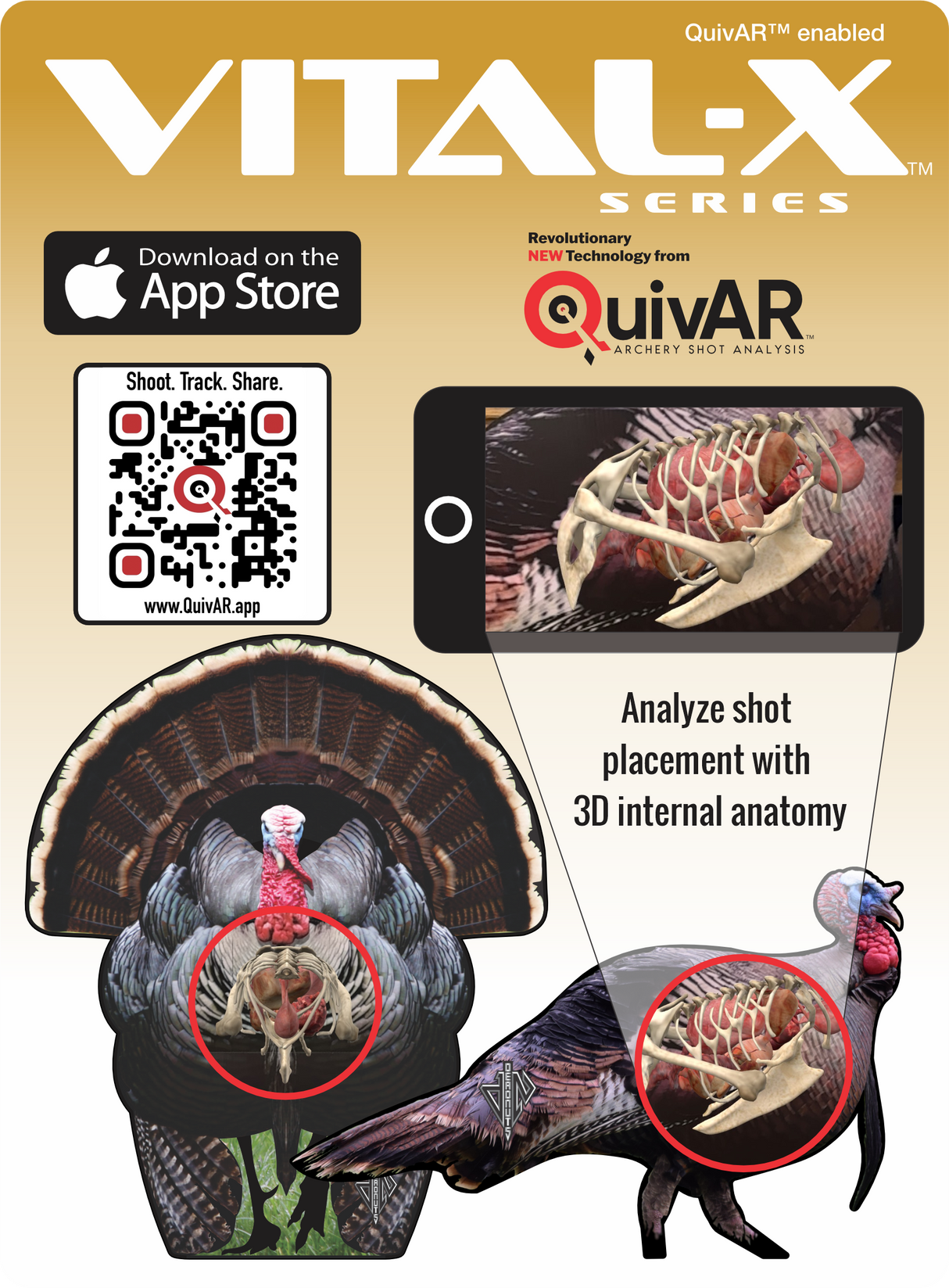 2D Tom Turkey Frontal & Broadside Targets Combo Pack