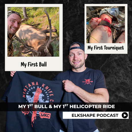 1st Archery Bull & 1st Helicopter Ride...Controlling Bleeding After a Hunting Accident