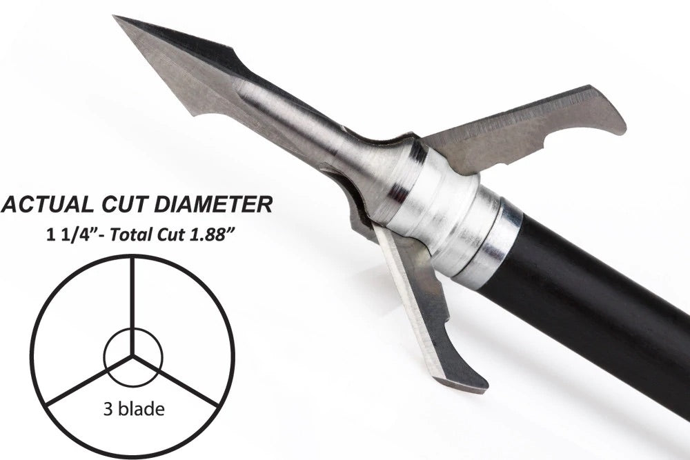 Grim Reaper Fatal Steel Broadheads - Thumbnail 5
