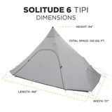 SOLITUDE 6 TIPI TENT [SILNYLON]
