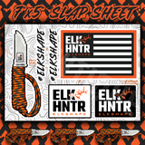 Elk Shape Slap Sticker Sheet
