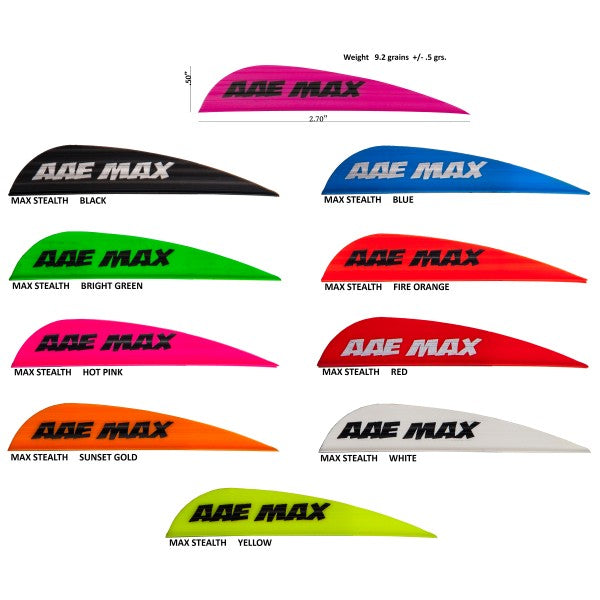 AAE Max Stealth 2.7"  Vanes (100 pk)