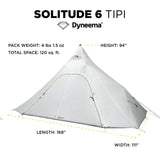 SOLITUDE 6 TIPI TENT [DYNEEMA]