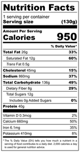 FOUNDATION Outdoors Chicken Pasta Primavera Meal