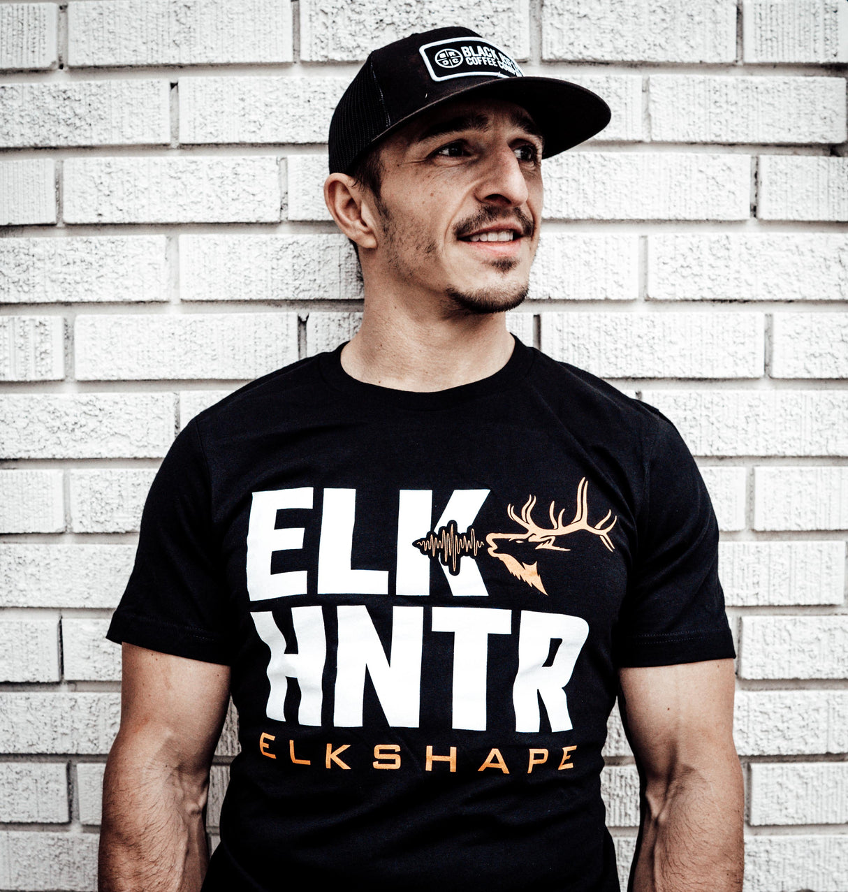 ELKHNTR Bugle Tee Shirt - Black