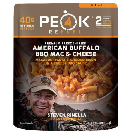 PEAK REFUEL STEVEN RINELLA SIGNATURE BUFFALO BBQ MAC N CHEESE MEAL