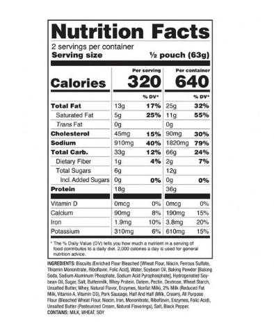 ReadyWise Outdoor Pro Meal  Biscuits & Gravy