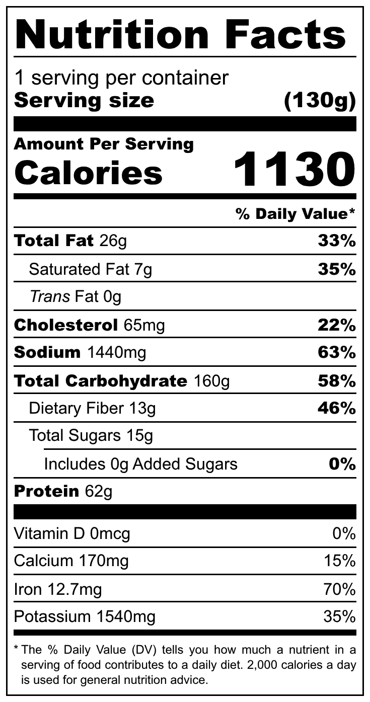 FOUNDATION Outdoors Spaghetti with Meat Sauce Meal