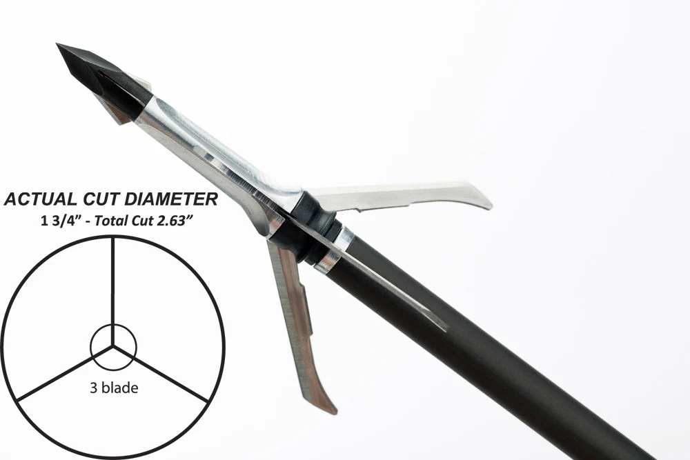Grim Reaper Razortip Mechanical Broadheads - Thumbnail 3