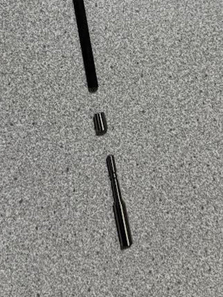 Podium .166 TITANIUM 2-PIECE 60 GRAIN HALF OUT - 6 pack